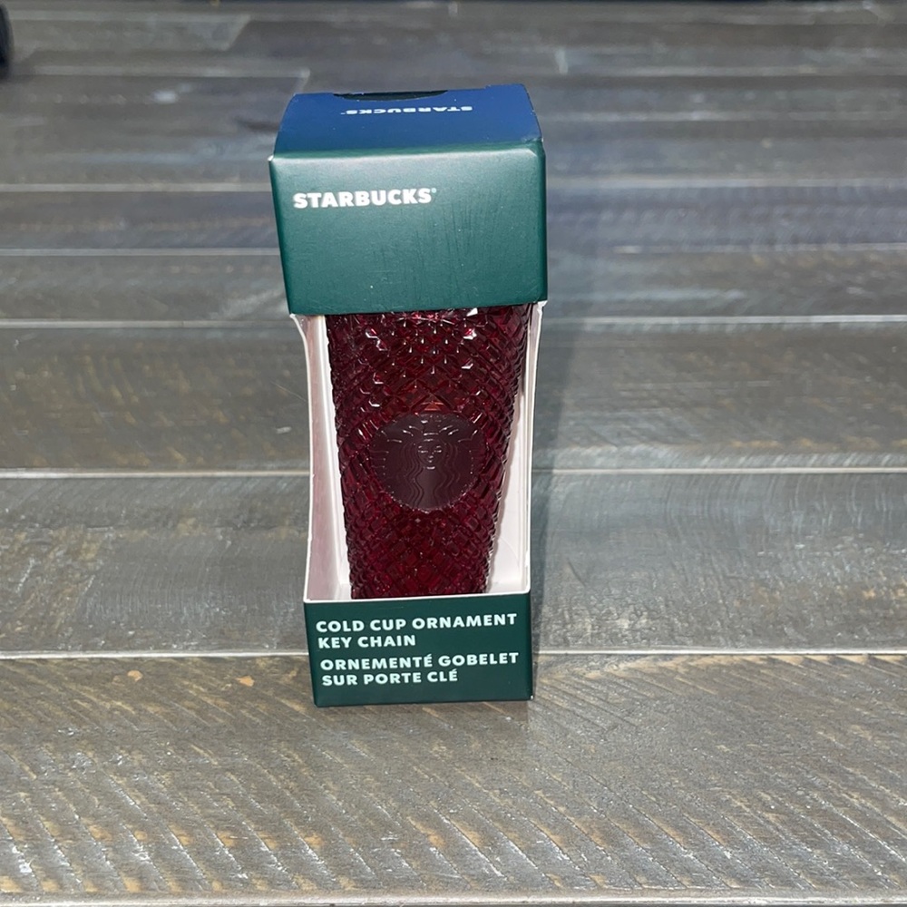 Starbucks 2022 Holiday Red Key Chain Ornament